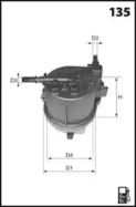 LUCAS FILTERS lfdf116 -  Топливный фильтр